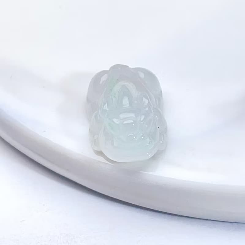 【招財神獸】冰種翡翠貔貅吊飾 | 天然緬甸玉翡翠A貨|送禮