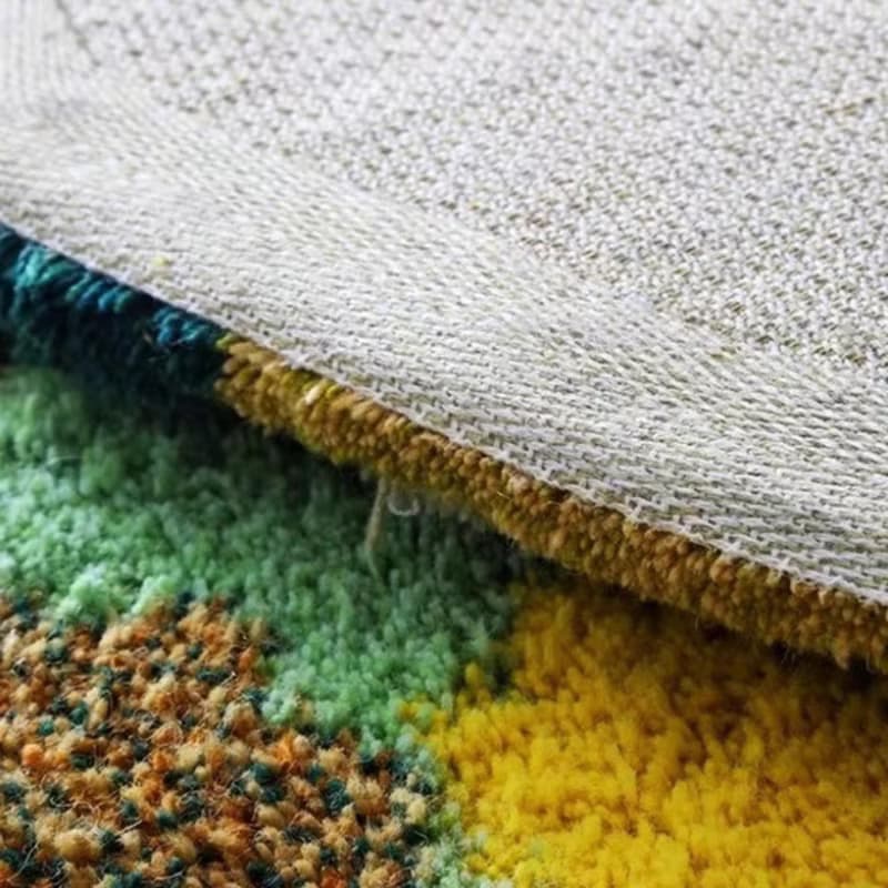 北歐風 手作紐西蘭羊毛地毯 綠洲 客廳茶几臥室床邊地墊 家居裝飾