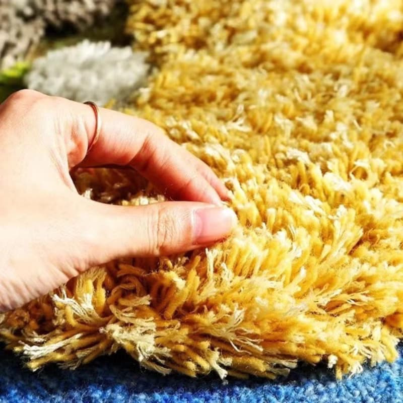 北歐風 手作紐西蘭羊毛地毯 綠洲 客廳茶几臥室床邊地墊 家居裝飾