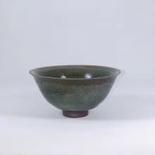 【唯一手作】柴燒墨影小茶碗lNK004