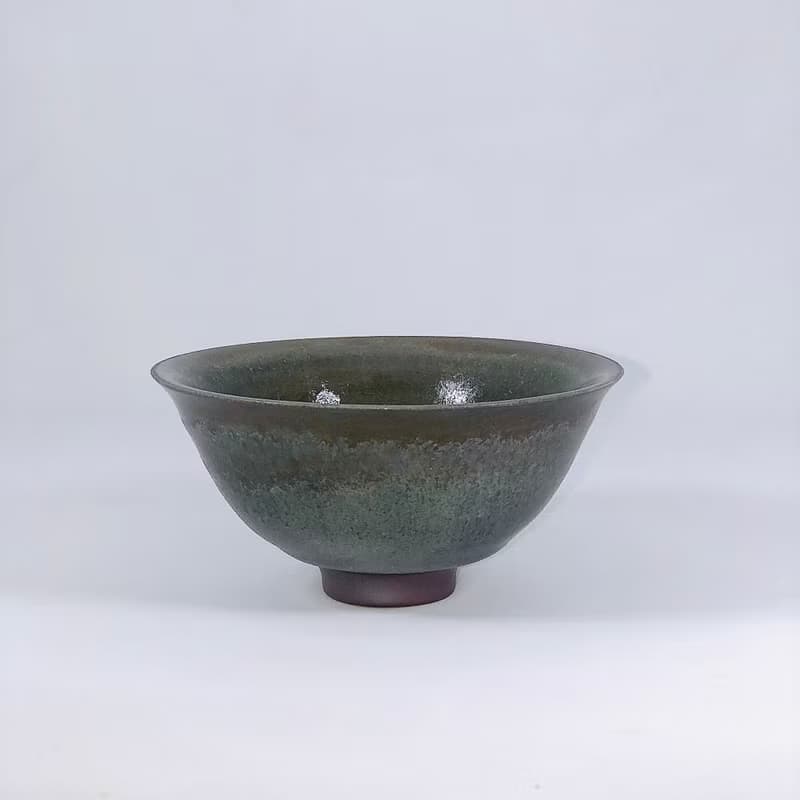 【唯一手作】柴燒墨影小茶碗lNK004