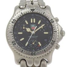 【日本直送】タグホイヤー TAG HEUER セルシリーズ 腕時計 プロフェッショナル 200M S39.306 SS クオーツ  黒文字盤 ボーイズ【中古】