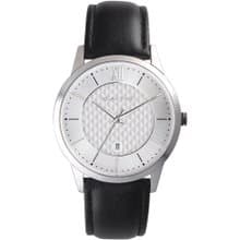 RELAX TIME 石英款 立體格紋時尚男錶 -白×黑 (RT-118-1M) 42mm