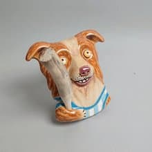 邊境牧羊擴香器02(手工陶製品)