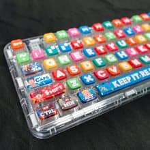 藝術家聯名 創鍵宇宙機械鍵盤PBT鍵帽 136鍵