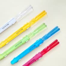 Clear Chopsticks 23cm with Clear Case Gift Present Lunchbox Cute Noodle Japan
