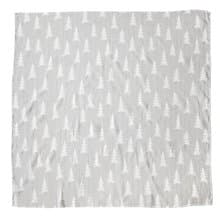 有機棉紗布包巾(森林 – 灰底) – GRAN MUSLIN BLANKET – Grey