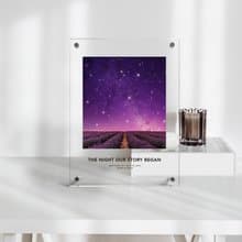 訂製紀念日那一天的星空亞克力 結婚紀念日 情人節禮物