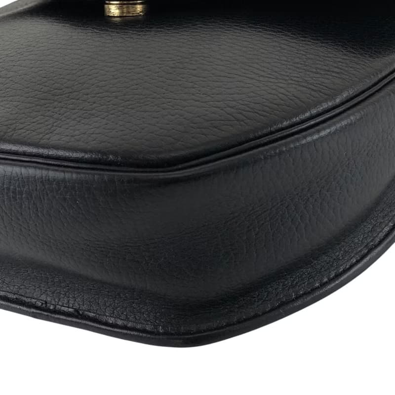【 日本直送　名牌中古包 】Christian Dior クリスチャン ディオール ショルダーバッグ ブラック CDロゴ レザー vintage tzdbkd