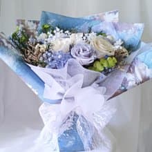 【藍色情挑】永生花 玫瑰/乾燥花