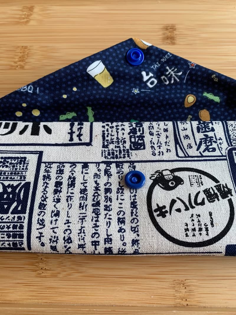 文青風環保筷袋 ~深夜食堂 簡潔白 收納包環保筷袋.手作餐具袋