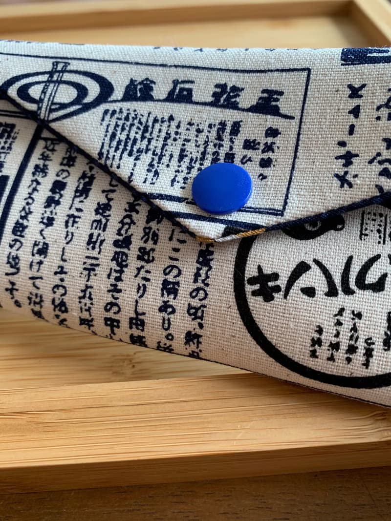 文青風環保筷袋 ~深夜食堂 簡潔白 收納包環保筷袋.手作餐具袋