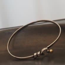 Tiffany & Co ティファニー フック&アイ バングル シルバー ゴールド ヴィンテージ