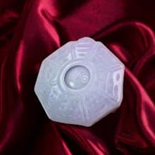 【擋煞‧避邪】紫羅蘭翡翠八卦項鍊 | 天然緬甸玉A貨翡翠 | 送禮