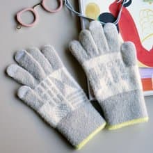 智慧手機相容手套　fluffy gloves Hi grey