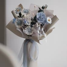 2025 畢業不凋花藍色花束 禮物 女友 男友禮物