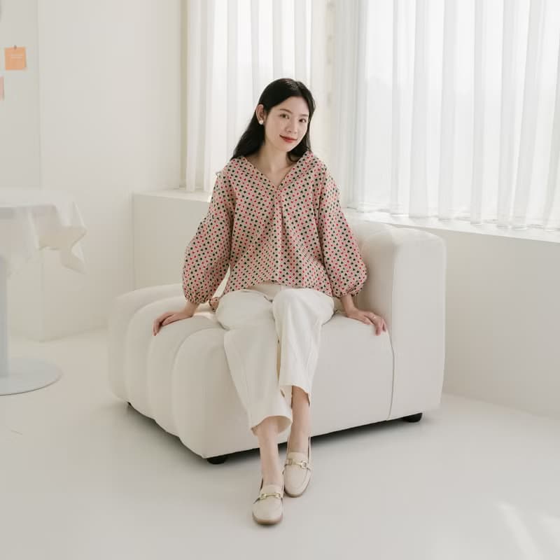 | New新品上市・自訂款 | 皮特小泡袖 七分袖 女裝上衣 夢遊仙境
