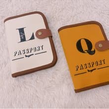 刺繡字母護照套  英文名字 結婚情人節 畢業禮物 出國 交換禮