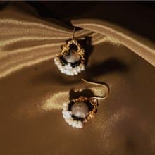 Solar Eclipse Tiara 日蝕后冠耳飾