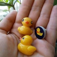 Yellow Duck Pinback Button Badge Ducks Lover Gift Yellow Duck Pin Brooch Jewelry