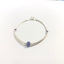 Ops Tanzanite silver bracelet-丹泉石/銀/淡藍紫/限定/獨特/銀