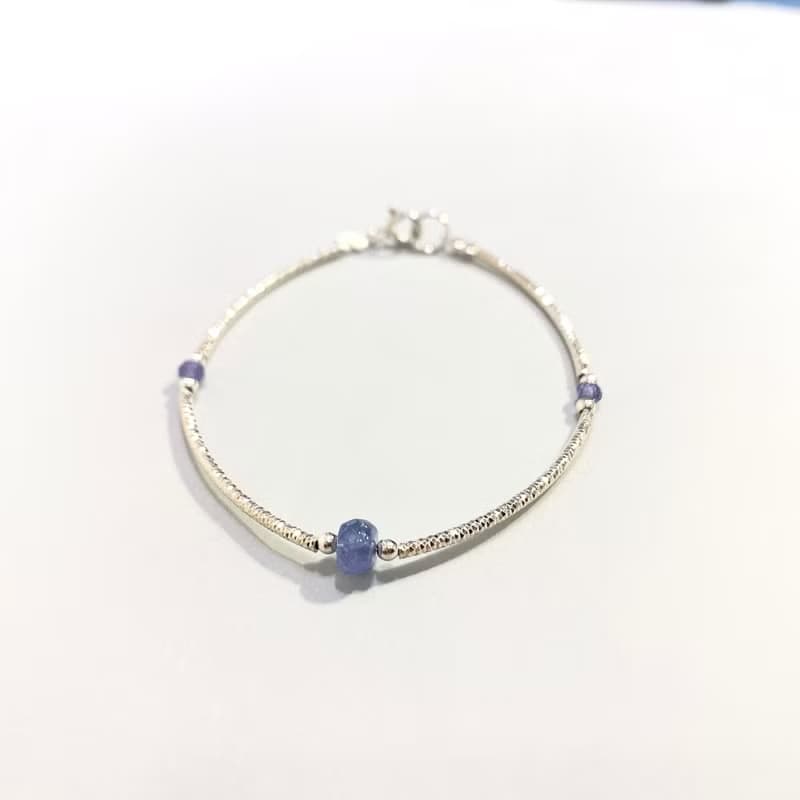 Ops Tanzanite silver bracelet-丹泉石/銀/淡藍紫/限定/獨特/銀