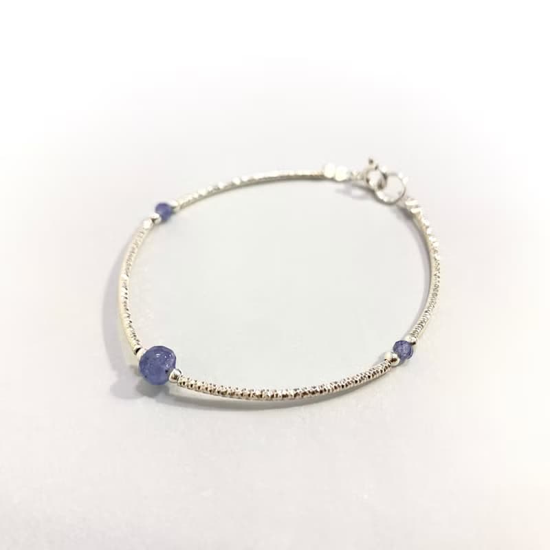 Ops Tanzanite silver bracelet-丹泉石/銀/淡藍紫/限定/獨特/銀