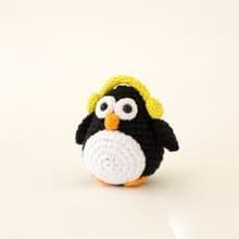 Penguin doll, plush toy, Christmas gift, winter figurine, crochet animals, 新年 礼物