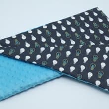 Hush Baby手工樂樂被/四季空調安撫毯(燈泡仙人掌 土耳其藍)