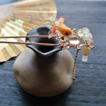 【墨徽閣】望魚的喵髮釵