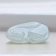 冰種翡翠小兔子| 天然緬甸玉A貨翡翠 | 送禮