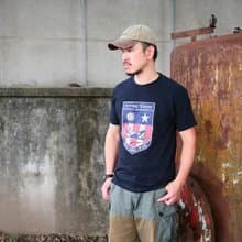 復古T-shirt-血幅(黑色)　春夏 男女同款中性