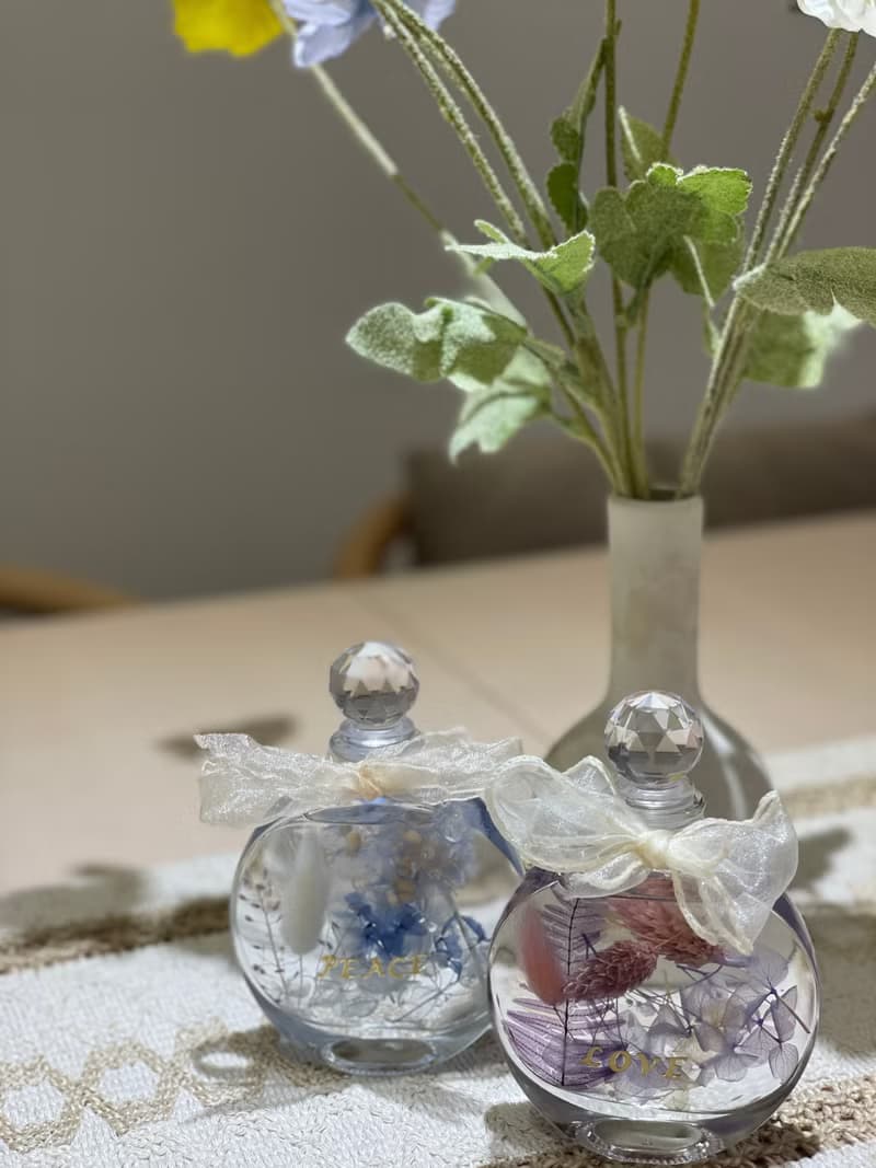 嵐緹花香室 永生花浮游花燈 婚禮小物/探房禮物/生日禮物/喬遷禮