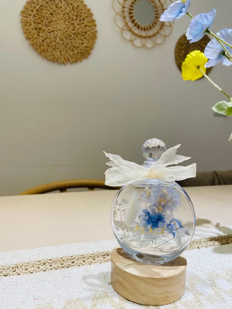 嵐緹花香室 永生花浮游花燈 婚禮小物/探房禮物/生日禮物/喬遷禮