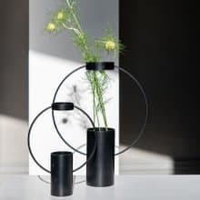Moon 花器/花瓶 小型黑色