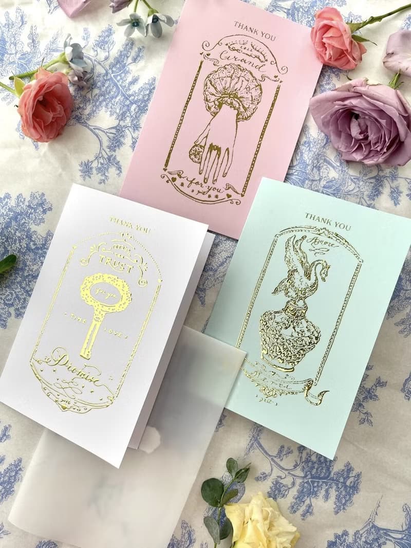 (GRIT) Vintage card set (3 card)