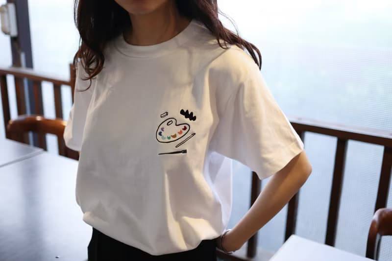 彩虹調色盤 刺繡Tee