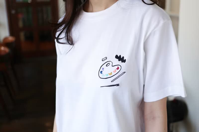 彩虹調色盤 刺繡Tee