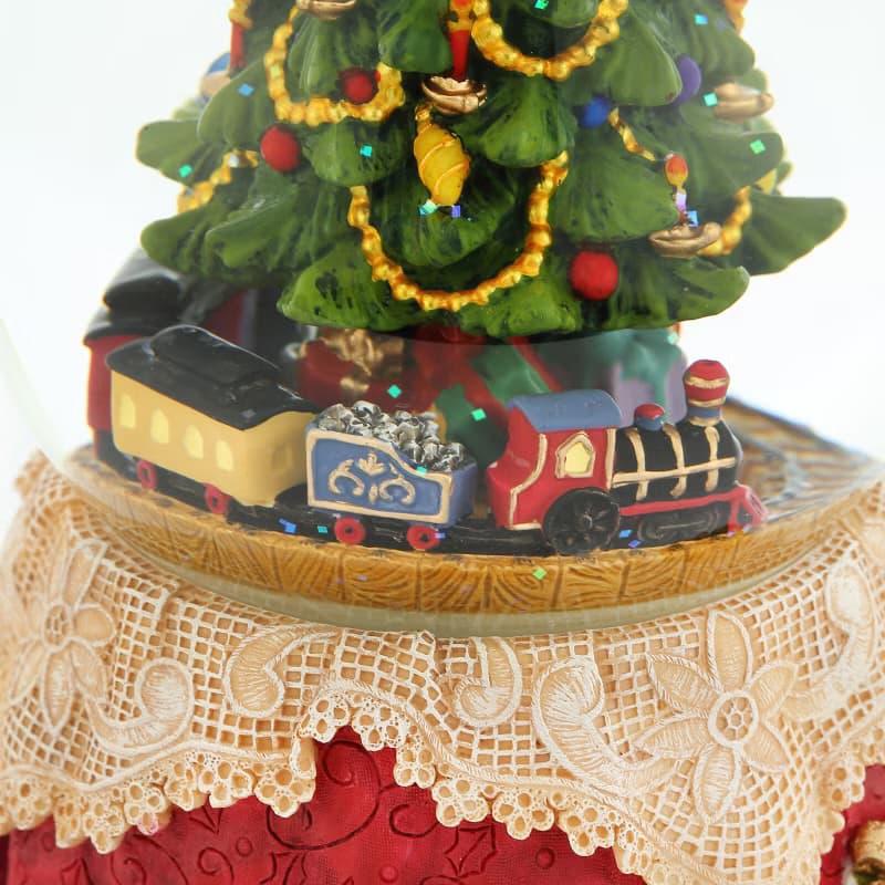 聖誕小火車 水晶球音樂盒情人節生日聖誕交換禮物胡桃鉗聖誕樹燈