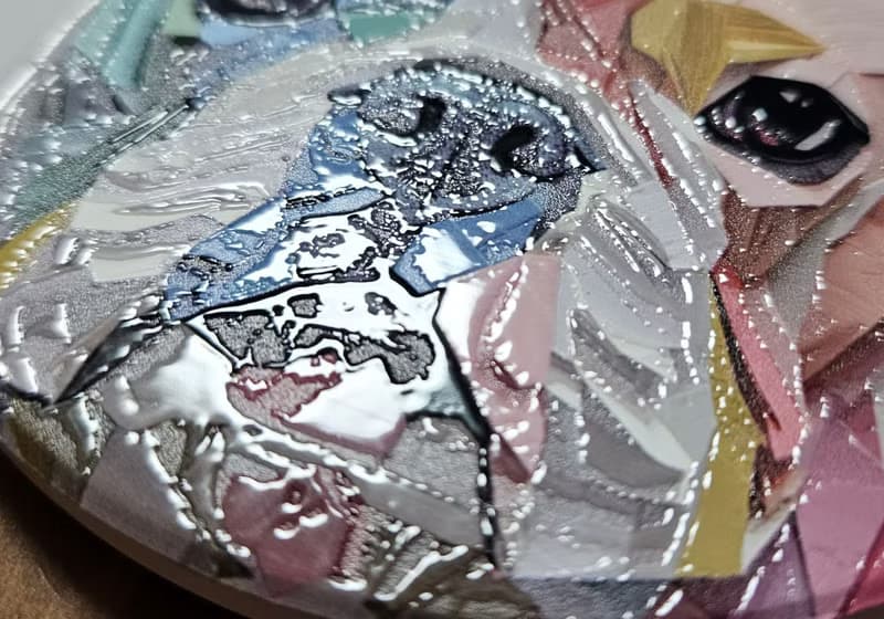 摺紙法鬥-晶雕陶瓷吸水杯墊