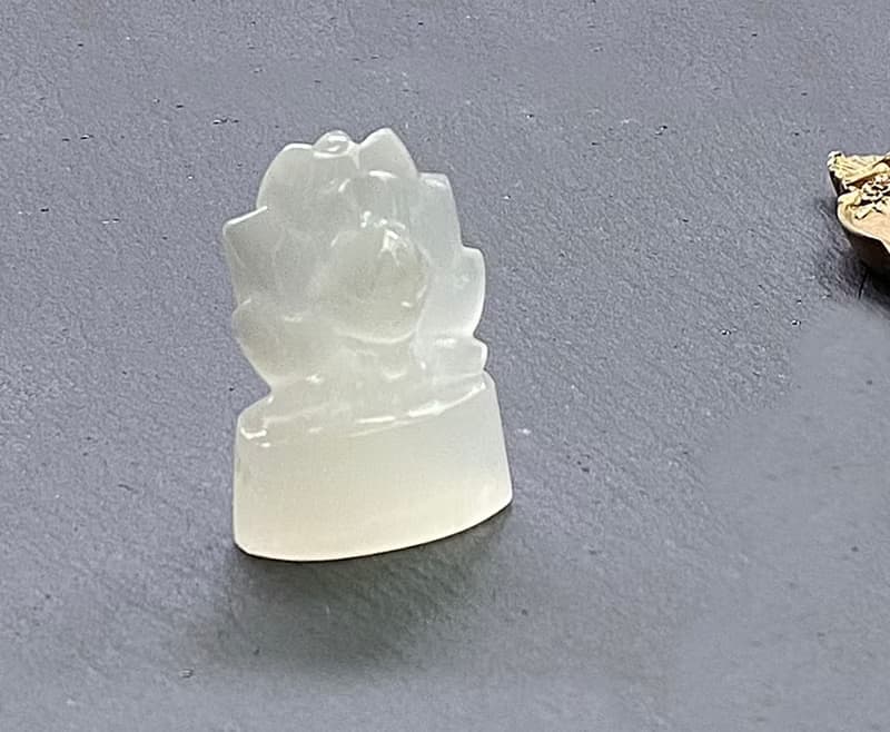 小小能量擺件-招財人緣高頻率透石膏能量Q版小九尾狐 淨化 療癒
