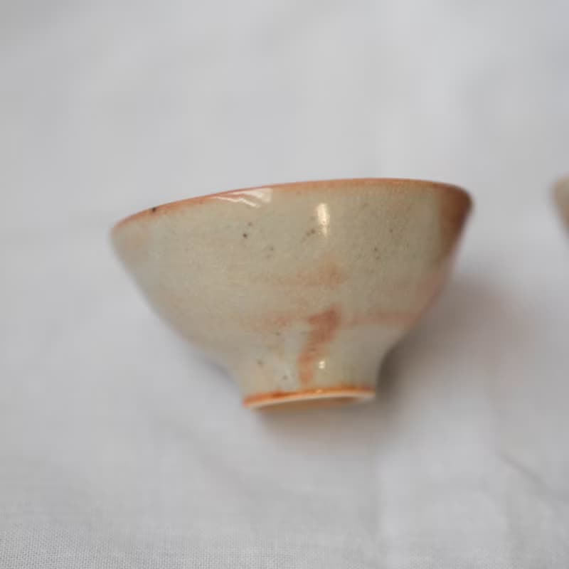 志野白瓷小茶杯組