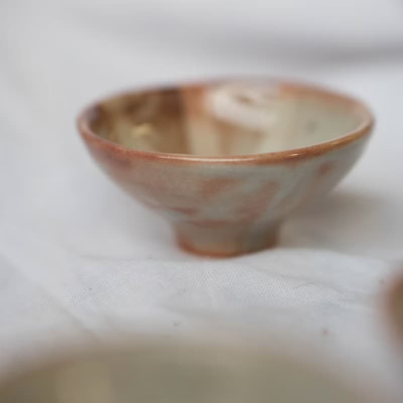 志野白瓷小茶杯組