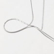 Flat Snake Chain Necklace 百搭純銀扁蛇鏈