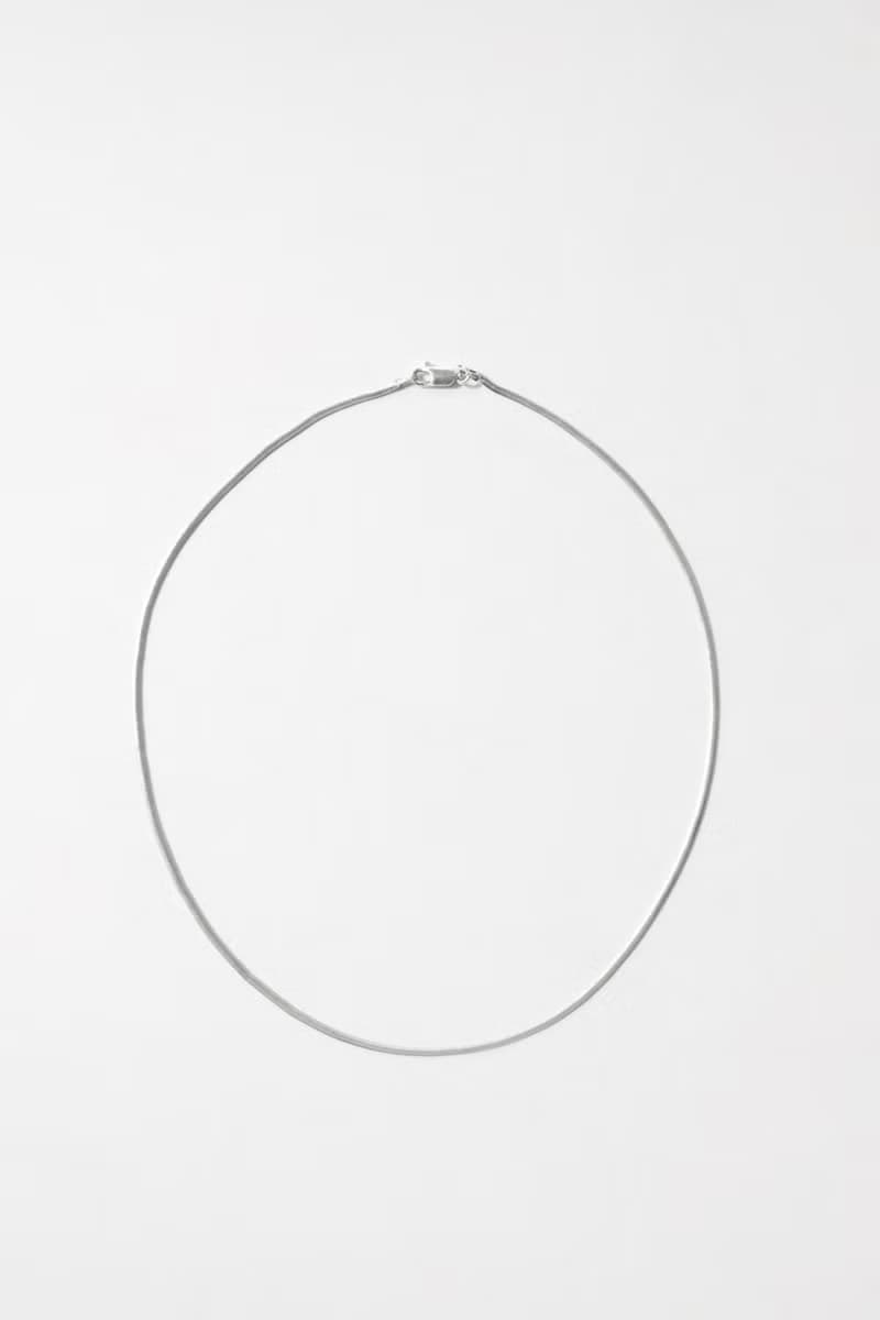 Flat Snake Chain Necklace 百搭純銀扁蛇鏈