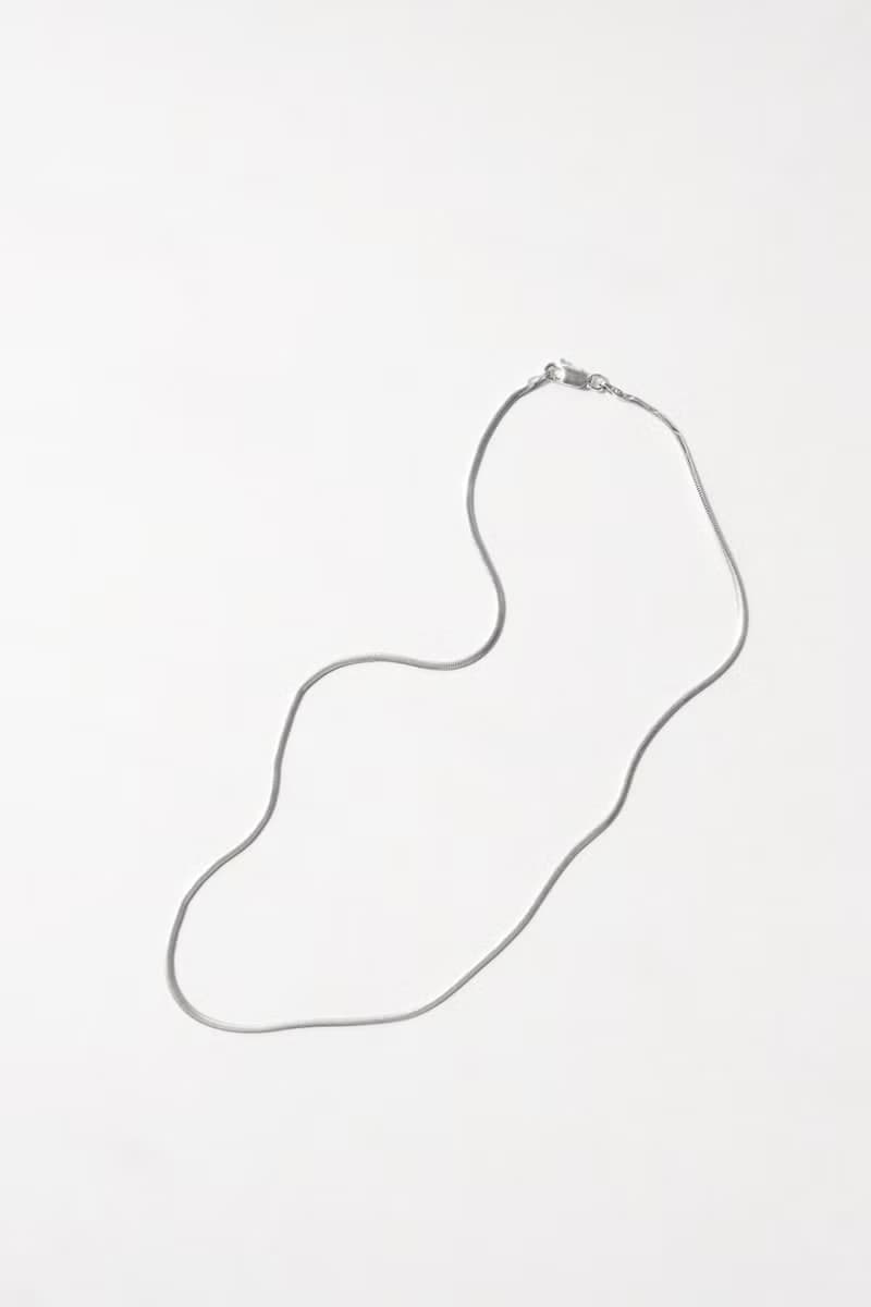 Flat Snake Chain Necklace 百搭純銀扁蛇鏈