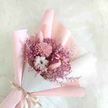 粉色滿天星花束  七夕 乾燥花 情人節花束 求婚花束 畢業花束
