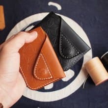 招財貓皮革卡片套