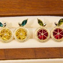 夏日檸檬耳環 | 小清新飾品 | 清新耳釘 |  檸檬飾品 | 水果耳環