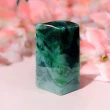 花青翡翠玉印章 | 天然緬甸玉A貨翡翠 | 送禮